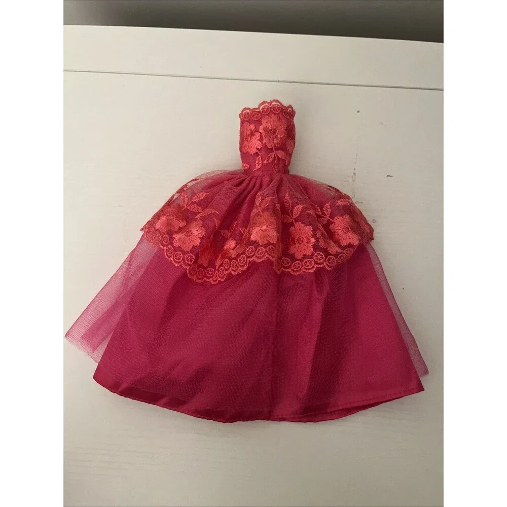 Barbie‎ Signature Hot Pink Dress Gown for Barbie Doll Excellent Condition